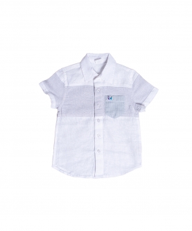 Boys Bay  Patched Shirt