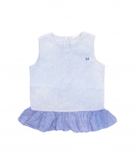 Girls Teal Dolphin Top