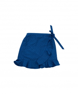 Girls River Indigo Printed Skirt