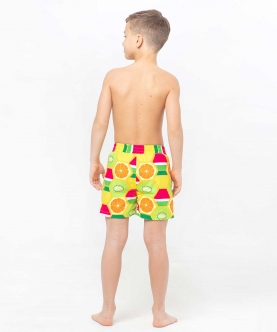 Citrus Attack, Sideway Stripes Reversible Flipout Shorts