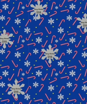Gift Wrapping Paper -Snow Flakes Theme - 5 Large Sheets