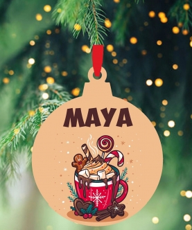Personalized Christmas Ornaments Hot Chocolate