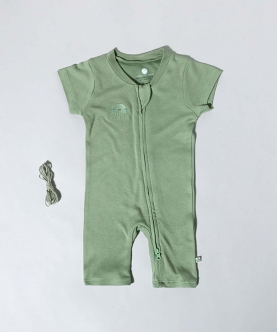 Cocoon Care Bamboo Fabric Romper-Sage Green