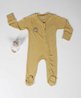 Cocoon Care Bamboo Fabric Slepsuit-Mustard Yellow