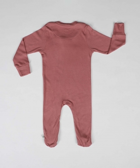 Cocoon Care Bamboo Fabric Slepsuit-Brick Red