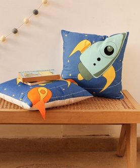Tiny Spacecraft Set Of 2 Cushion Covers