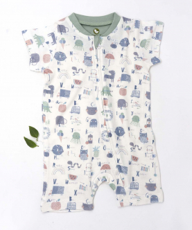 Baby Bamboo Romper-Learn