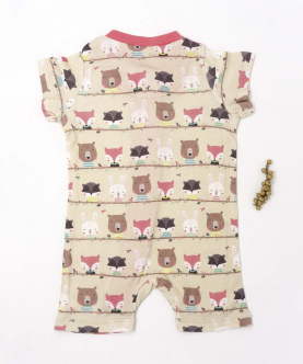Baby Bamboo Romper-Woodland Friends