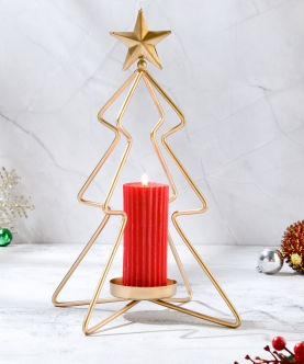 Candle Stand With A Free Scented Pillar Candle