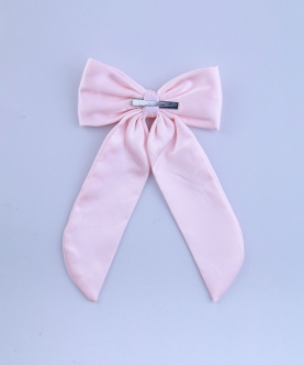 Pink Princess Bow Hairclip For Girls
