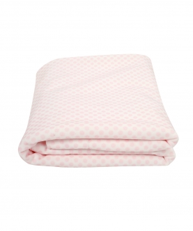 Polka Dotted Pink Blanket
