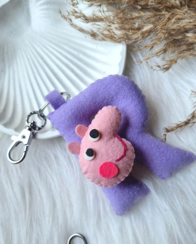 Character With Name Keychain-Peppa Pig