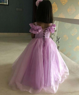 Lilac Off Shoulder Gown