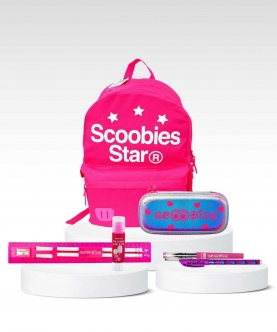 Scoobies Star Pink Bag Combo