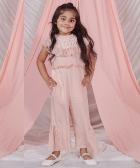 Mia - Full Length Jumpsuit With Ruffled Cape - Set Of 2