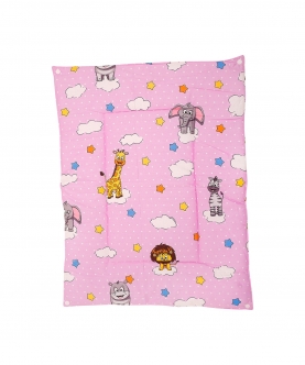 Baby Moo Waterproof Changing Sheet Set Flying Animals Pink