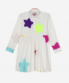 Candy Swirl Shirt Dress Multi-Colour Stars
