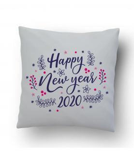 Personalised 2020 Flower Cushion Cover