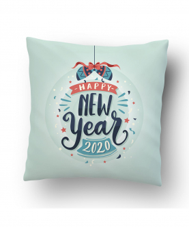 Personalised New Year Dangler Cushion Cover