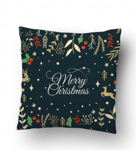 Personalised Christmas Deer Cushion Cover