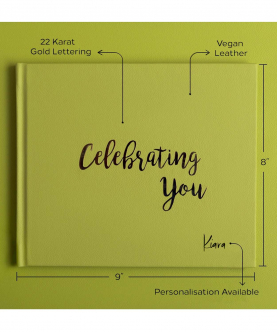 Celebrating You - Birthday Book  - Celery Green