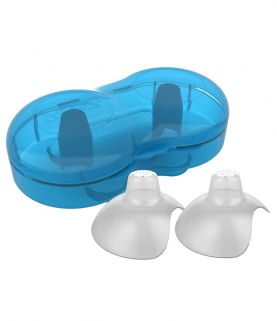 Dr. Brown's Nipple Shields 2-Pack With Sterilizer Case-Size 2
