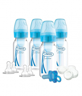 Dr. Brown's Narrow Neck Breastmilk Collection Bottles,4-Pack 