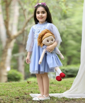 Pretty In Pearls Matching Girl And Doll Dress Set