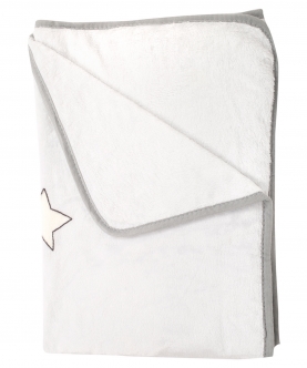 Dream With Stars White One Ply Blanket