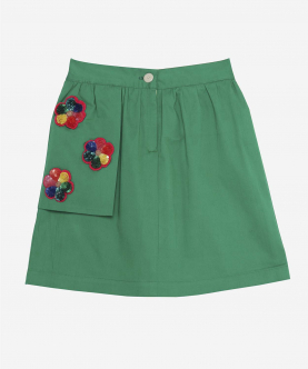 Easy Breezy Skirt-Emerald Green