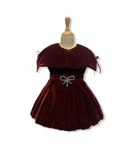 The Pleated Velvet Dress