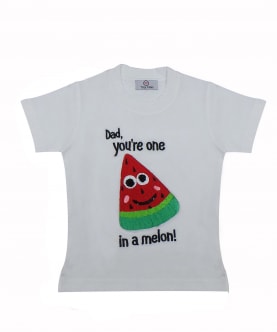 Fathers Day Special Unisex  melon T- shirt