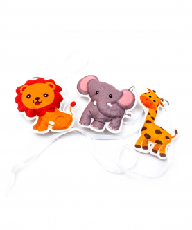 Stroller Pram Bassinet Crib Baby Gym Hanging Toys- Felt Animals
