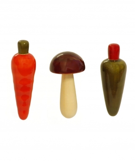 Vegetables Set Fridge Magnets | Wooden Fridge Magnets