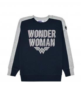  Wonder Womaniridescent Foil Colour Block Sweatshirt