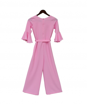 Pink Georgette Jumpsuit