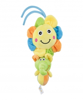 Baby Moo Sunflower Yellow Pulling Toy