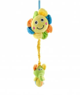 Baby Moo Sunflower Yellow Pulling Toy