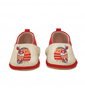 Beige PU Owl Embroidery  Baby(Unisex) Booties - TOOTSIES 
