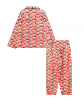 Personalised Pug World Pajama Set For Adult