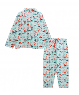 Personalised Dino World Pajama Set For Adult