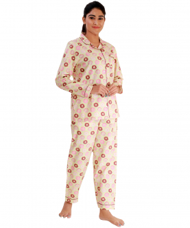 Personalised Donut Disturb Pajama Set For Adult