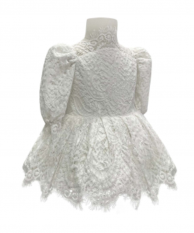 The Audrey Lace Dress Full Sleeves