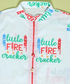 Little Fire Cracker Kurta 