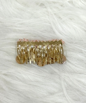 Handmade pearl studded comb clip