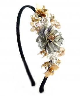 Silver and Gold Flower Hairband