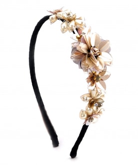 Silver Flower Hairband