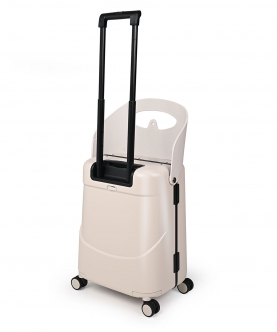 Mist Grey Ride On Trolley Carry-On Luggage 18 Inches
