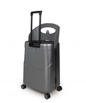 Charcoal Grey Ride On Trolley Carry-On Luggage 24 Inches