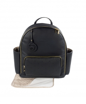 London Black Backpack Diaper Changing Bag